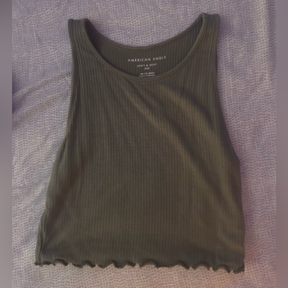 Green tank top